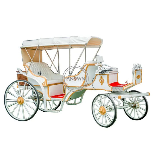 2022 Electric Sightseeing Horse Carriage Royal Wedding Horse Cart Park Exhibition Carriage for Sale